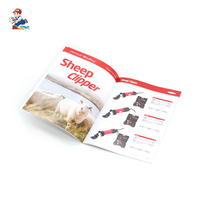Brochure personnalisée en papier kraft et offset A4, reliure agrafée, avec logo personnalisé pour entreprise d'élevage d'animaux