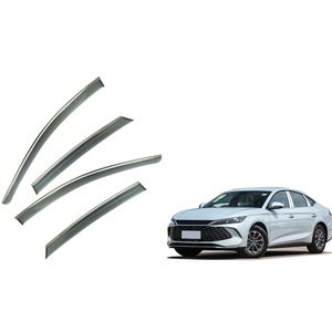 Side Window Deflectors Visor Rain Guards for BYD Qin L 2024 Auto Accessories PC + Stainless Steel - Product Image 1