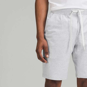 Shorts en coton à motif uni, taille mi-haute élastique, personnalisables, marque privée, style urbain, mode estivale, vente chaude - Product Image 3