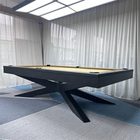 Table de billard 9 boules de luxe moderne Dragon River Factory en bois massif de 9 pieds, couleurs/tailles personnalisées, matériau de coussin en ardoise, légère