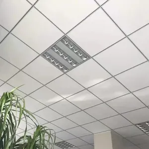 Placa acústica de teto para decoração de escritório doméstico, placa de fibra mineral 600 x 600 mm por atacado na China