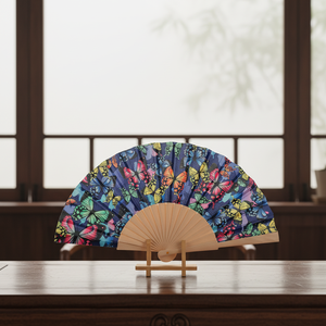Abanico Plegable de Bambú de 23cm, Arte Folclórico Tradicional, Artesanía Española de Madera para Mujeres, Baile, Fiesta y Regalo Empresarial - Product Image 6