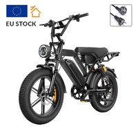 Vélo électrique tout-terrain 250W 500W avec suspension intégrale, pneus larges 20x4, pour trajets urbains, stock UE