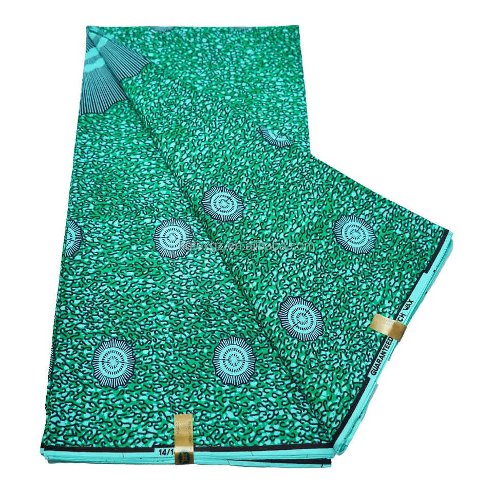 Großhandel Afrika Ankara druckt Batik Wachs stoff African Jacquard Craft Super Design Nähen Textil 100% Baumwolle Stoff