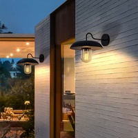 Appliques murales solaires LED E27 modernes en acier inoxydable, étanches, pour extérieur, jardin, cour, escalier