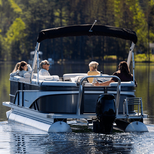 Yacht de sport de luxe en aluminium, tritoon confortable, barge de fête avec grande salle de séjour pour la pêche et les sorties en famille - Product Image 4