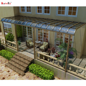 Hướng dẫn sử dụng duy nhất-pitch mái tán Bìa nhôm Polycarbonate tấm Patio bìa với tráng buồm hoàn thiện ngoài trời không gian bóng râm - Product Image 3