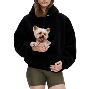 Sudaderas cómodas y cálidas de gran tamaño para hombre Winter Think Fleece Fuzzy Hoodie Top Kangaroo Pocket Fluffy Men's Colorblock Hoodie - Product Image 5
