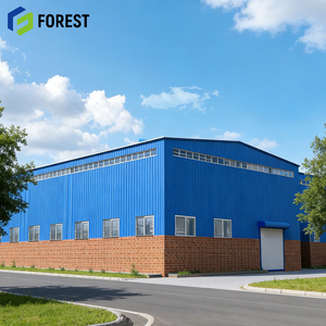 โรงงานโครงสร้างเหล็กสำเร็จรูป ทนทานต่อการกัดกร่อน ได้รับการรับรองมาตรฐาน CE สำหรับอพาร์ทเมนต์ โกดังเก็บสินค้า แข็งแรง ทนทาน คุณภาพสูง - Product Image 1