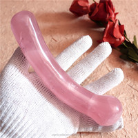 Robin Crystal Vente en gros de Dildos en cristal naturel poli personnalisés pour femmes