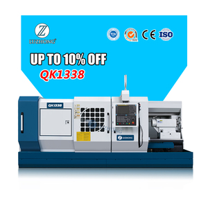 Tour CNC avec système GSK, tour à fileter les tuyaux CNC QK1338 avec alésage de broche de 390 mm, tour CNC haute précision - Product Image 1