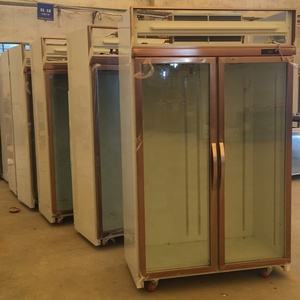 <span class=keywords><strong>Vitrina</strong></span> Refrigerada <span class=keywords><strong>Vertical</strong></span> de Doble Puerta de Vidrio para Bebidas, de un Solo Nivel, con Control Digital de Temperatura, para Supermercados Comerciales Flishel - Product Image 4