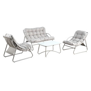 Conjunto de Sofá Individual Moderno para Exteriores, para Patio, Balcón, Villa, Silla de Ratán, Muebles de Jardín Resistentes al Sol para Ocio al Aire Libre - Product Image 1