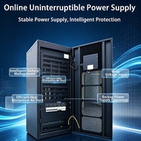 RUIKE WINLIKES-G060 60 kVA Onduleur triphasé en ligne avec batterie au plomb, protection contre les surtensions, 54 000 Wh, 60 Hz, pour ordinateurs/réseaux