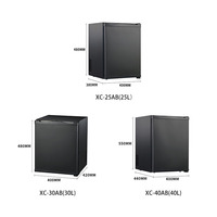 Mini congélateur de 30/40 litres Mini bar Réfrigérateur à porte simple Réfrigérateur électrique compact et silencieux Réfrigérateur pour chambre à coucher