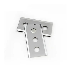Three Holes Double Edge Carbon Steel Industrial Blades PP Film 3 Holes Blades for <strong>Uncured</strong> <strong>Rubber</strong> Separating Machines - Product Image 2