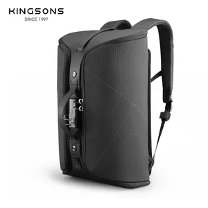 Kingsons BSCI Supplier High Quality RFID Bag Cut-proof Anti Theft Smart Business 15.6 Inches Laptop Backpack With TSA Lock