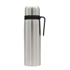 Termo para Yerba Mate, Botella Térmica de Acero Inoxidable, Boca Ancha, 1000 ml, Plateado - Product Image 3