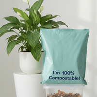 Sacs d'emballage pour courrier, expédition et livraison, compostables et biodégradables, sur mesure, sacs poly-mailers compostables et biodégradables