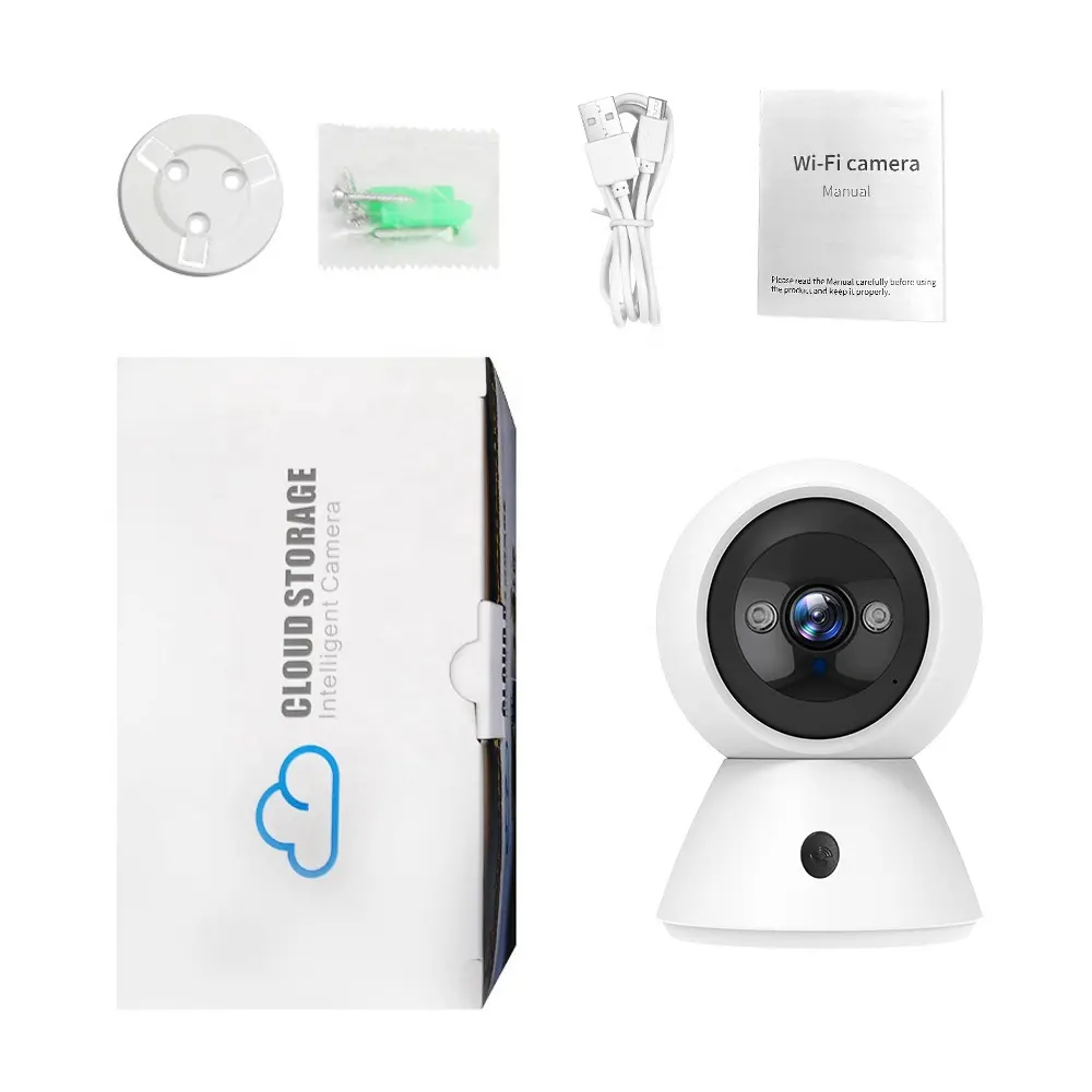 2mp Smart Home 1080p Hd Sécurité Ip Caméra Vidéo Baby Monitor Avec Caméra Et Audio Caméra De Surveillance Des Enfants