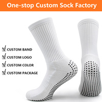 Fabricant de chaussettes OEM personnalisées avec grip, logo, couleur et emballage sur mesure, chaussettes à marque privée