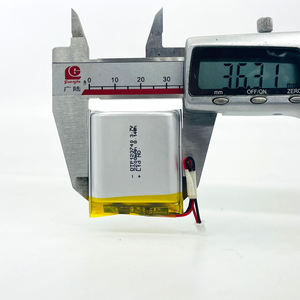 אספקת מפעל התאמה אישית של סוללות ליתיום נטענות בגודל קטן DTP 123740 <span class=keywords><strong>3.7V</strong></span> <span class=keywords><strong>2200mAh</strong></span> סוללת ליפו פולימר לי במבצע - Product Image 2