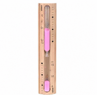 Timer Pasir Kayu 15 Menit 300mm X 52mm Kayu Pinus Birch Bersertifikat CE ROHS untuk Dekorasi Rumah Hiasan Meja Grosir