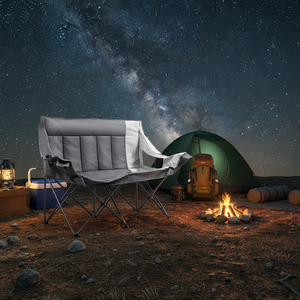 Hot Sale Double Camping <strong>Chair</strong> Oversized Padded for Adults Heavy Duty <strong>Folding</strong> Loveseat for Outdoor Camping Beach Lawn - Product Image 2