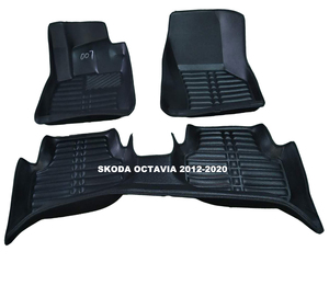 Alfombrillas de Coche de Lujo Resistentes para Todo Clima, Ecológicas, Juego Completo 5D para Skoda Superb Octavia <span class=keywords><strong>Combi</strong></span> Estate Sedan, de Cuero Impermeable - Product Image 1