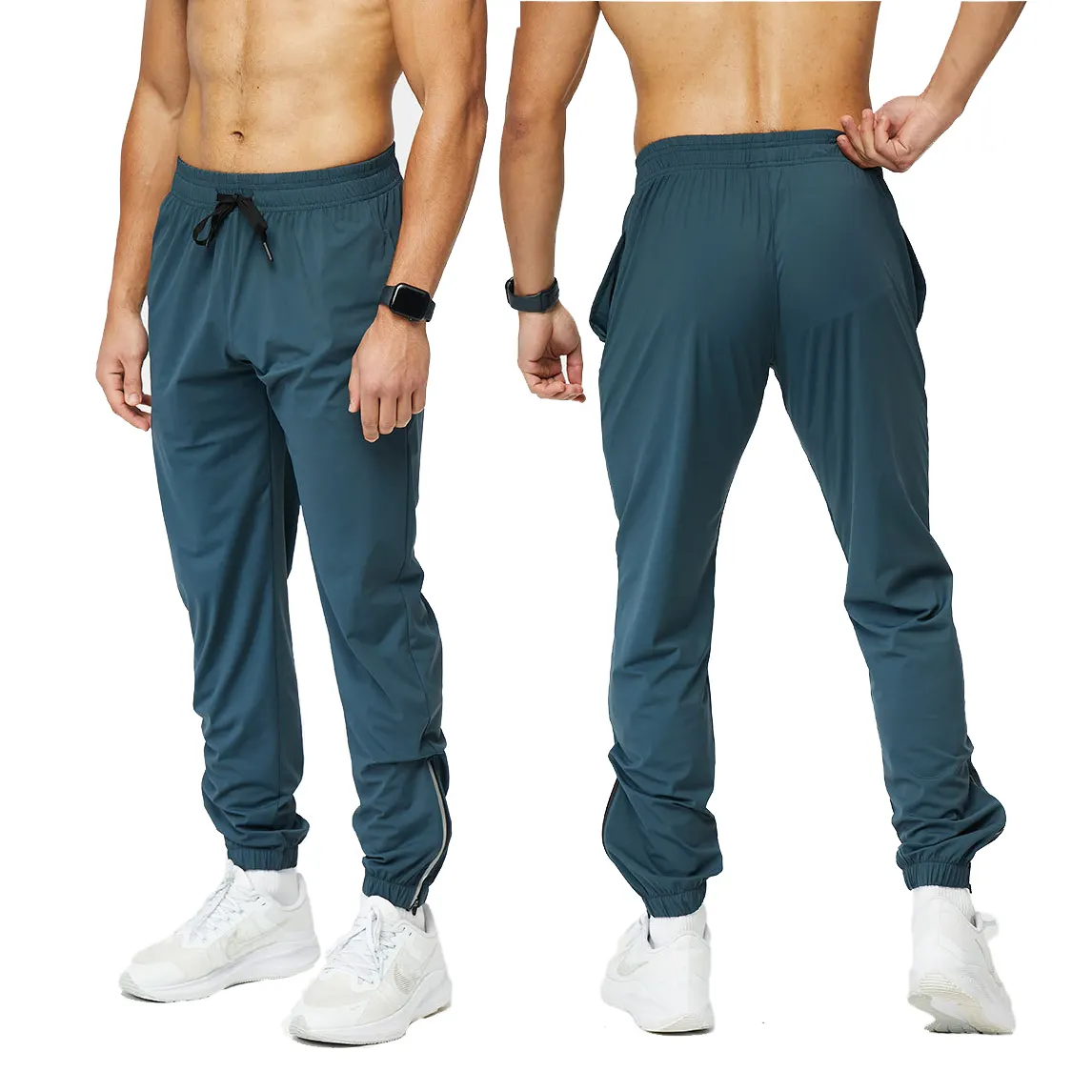 Soft Respirável Quick Dry Sport Caminhadas Calças Track Calças Men's fitness sweatpants
