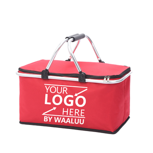Wholesale Fashion <strong>Folding</strong> Collapsible Travel Picnic Insulated Polyester <strong>Cooler</strong> Tote Bag Outdoor Camping Hiking Promotion - Product Image 3