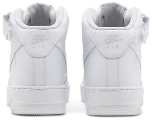 รองเท้าบาสเก็ตบอลผู้ชายรุ่น Mid '07 Triple White หนังแท้ พื้นยาง สำหรับทุกฤดู สไตล์ลำลอง - Product Image 3
