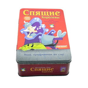 Oem bán buôn Chất lượng cao tinplate thẻ Bưu Chính <span class=keywords><strong>tin</strong></span> biểu tượng tùy chỉnh in thẻ chơi tùy chỉnh thiết kế hộp thiếc cho trẻ em cho hàng thủ công - Product Image 4