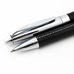 Nuevos Bolígrafos de Metal con Cubierta de Cuero PU Colorida y Logotipo Grabado con Láser - Product Image 4