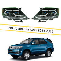 Nouveaux phares LED modifiés pour Toyota Fortuner 2011-2015, ensemble de phares avant, phare pour kits de carrosserie Fortuner
