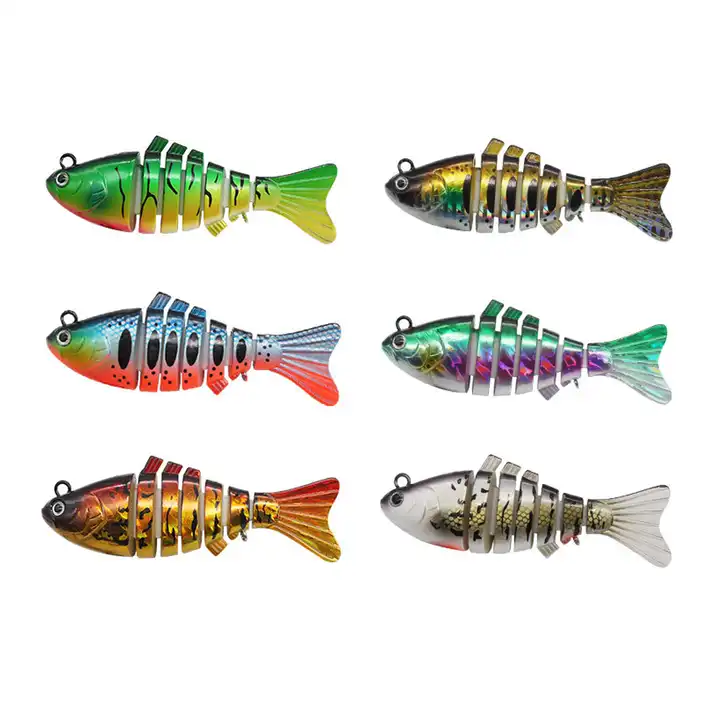 Leurre électronique composé de 4 sections articulées multiples, appât  artificiel de type poisson nageur, Swimbait, Swimbait