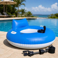 Nouveau flotteur gonflable électrique en PVC, jouet aquatique flottant pour 1 personne, propulsion en PVC, fabricant direct