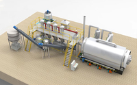 Machine de pyrolyse par lots à haute densité pour la transformation de l'éponge industrielle, des bagages, des plastiques usagés, des pneus et du caoutchouc en huile combustible, avec longue durée de vie