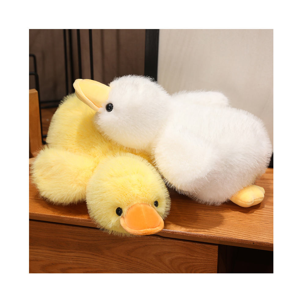Encantador y Acogedor juguete de peluche pato de patas largas para