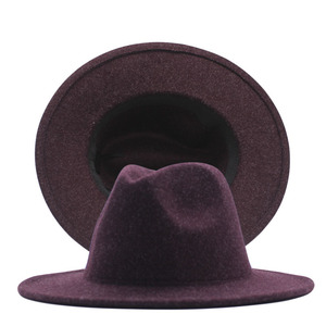Cappello Fedora in feltro di lana personalizzato con Logo personalizzato di qualità per uomini e donne a tesa larga per la pesca di scene all'aperto casuali - Product Image 3