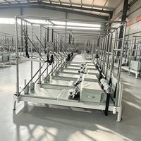 Tabla de Pilates de Aluminio Ajustable en Altura, Plataforma Antideslizante, Entrenamiento de Core, Moldeamiento Corporal, Uso Comercial en Gimnasios y Estudios, Uso Doméstico