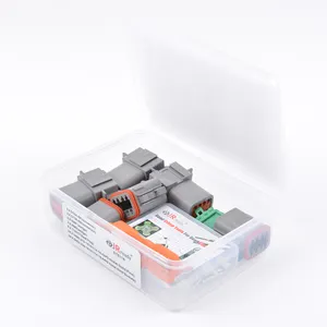 Jrready Deutsch Dt Serie Connector Kit 8 Pin Grijs Waterdichte Elektrische Draad Met Dt 16 # Ronde Contact En Seal plug 3 Sets