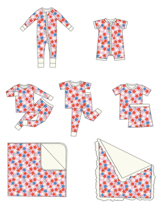 Tùy chỉnh <span class=keywords><strong>4th</strong></span> của <span class=keywords><strong>July</strong></span> in tre/sữa lụa bé bộ đồ ngủ phù hợp với thiết lập trẻ em quần áo Kid tre đồ ngủ bé Bộ đồ ngủ - Product Image 5