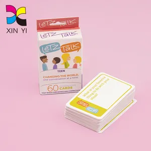 Baralho de cartão educacional infantil, personalizado, cartões de lanterna, impressão personalizada