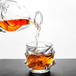 Vaso de cristal <span class=keywords><strong>Calypso</strong></span> 9258DOF, Juego de vasos de whisky de 10,9 oz, vasos de cristal de chupito sin plomo para regalos - Product Image 3