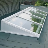 Fenêtre en aluminium personnalisée d'impact d'ouragan lucarne fenêtres auvent en verre trempé ouverture automatique vente de toit de lucarne électrique