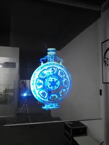 Pantalla de holograma de proyección trasera, película transparente de proyección trasera para vidrio