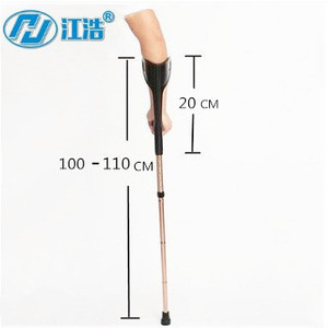 Béquilles pliantes télescopiques en alliage d'aluminium de 50 cm, aide à la rééducation portable pour les patients victimes de fractures - Product Image 4