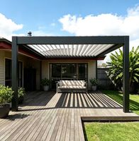 Pergola en aluminium sur mesure de qualité supérieure, auvent à lames orientables de haute qualité, gazebo extérieur facile à installer, imperméable
