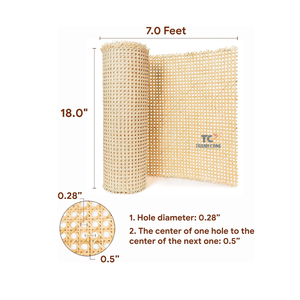 Muebles de mesa de mimbre Natural de Vietnam, correas de caña a cuadros originales para armarios de sala de estar, Material de reparación del hogar - Product Image 6